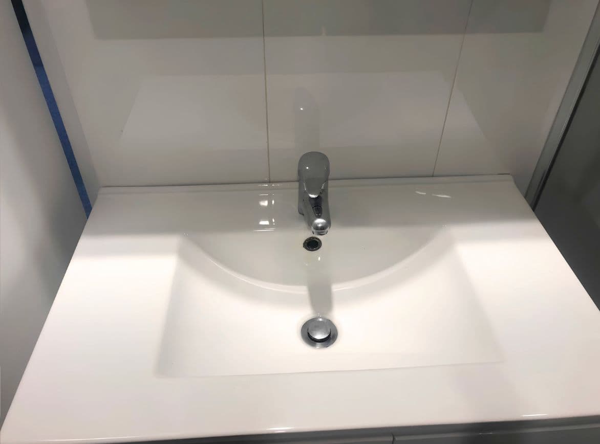 Cleaning result after