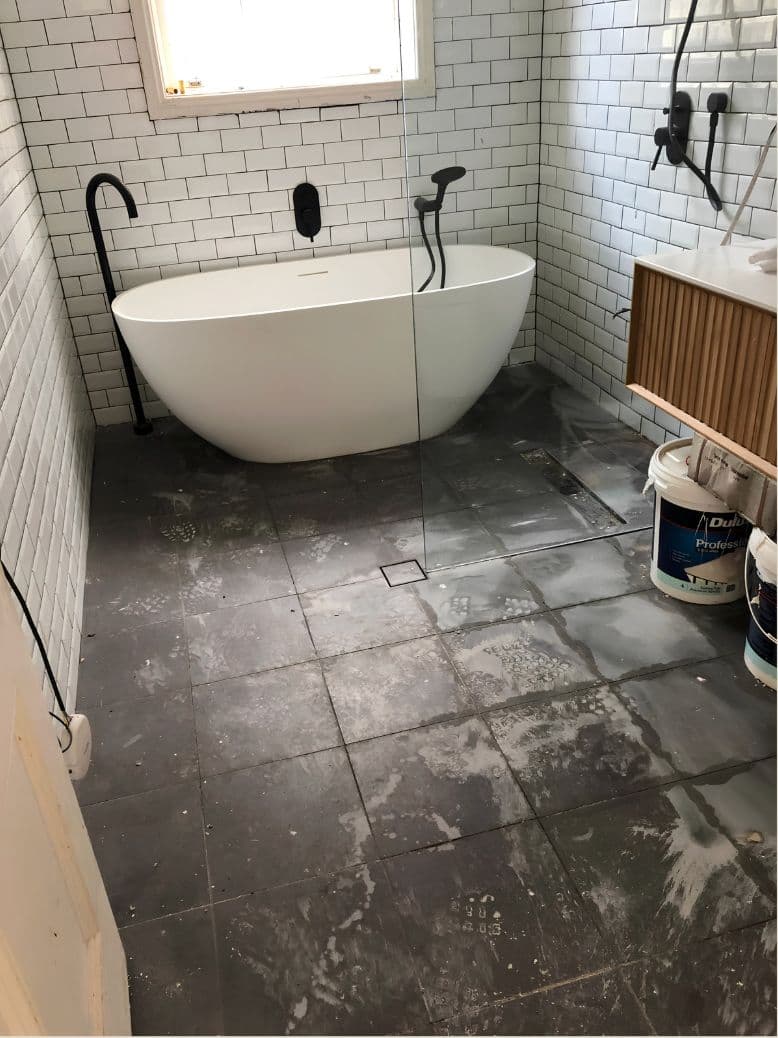 Cleaning result before