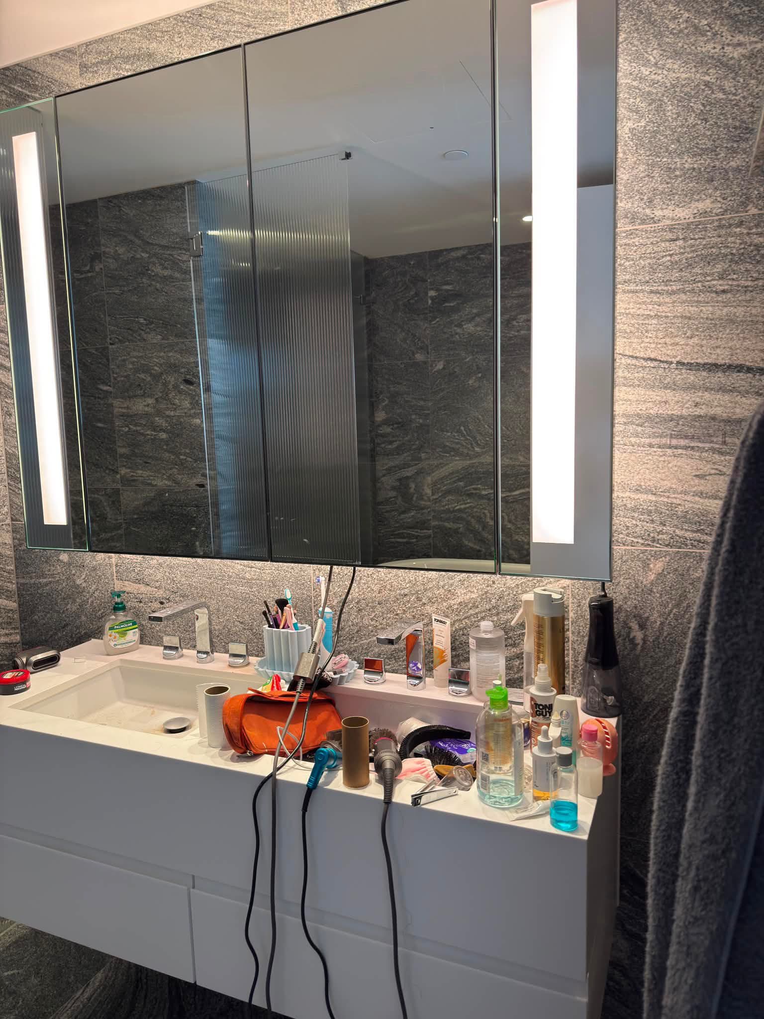 Cleaning result before