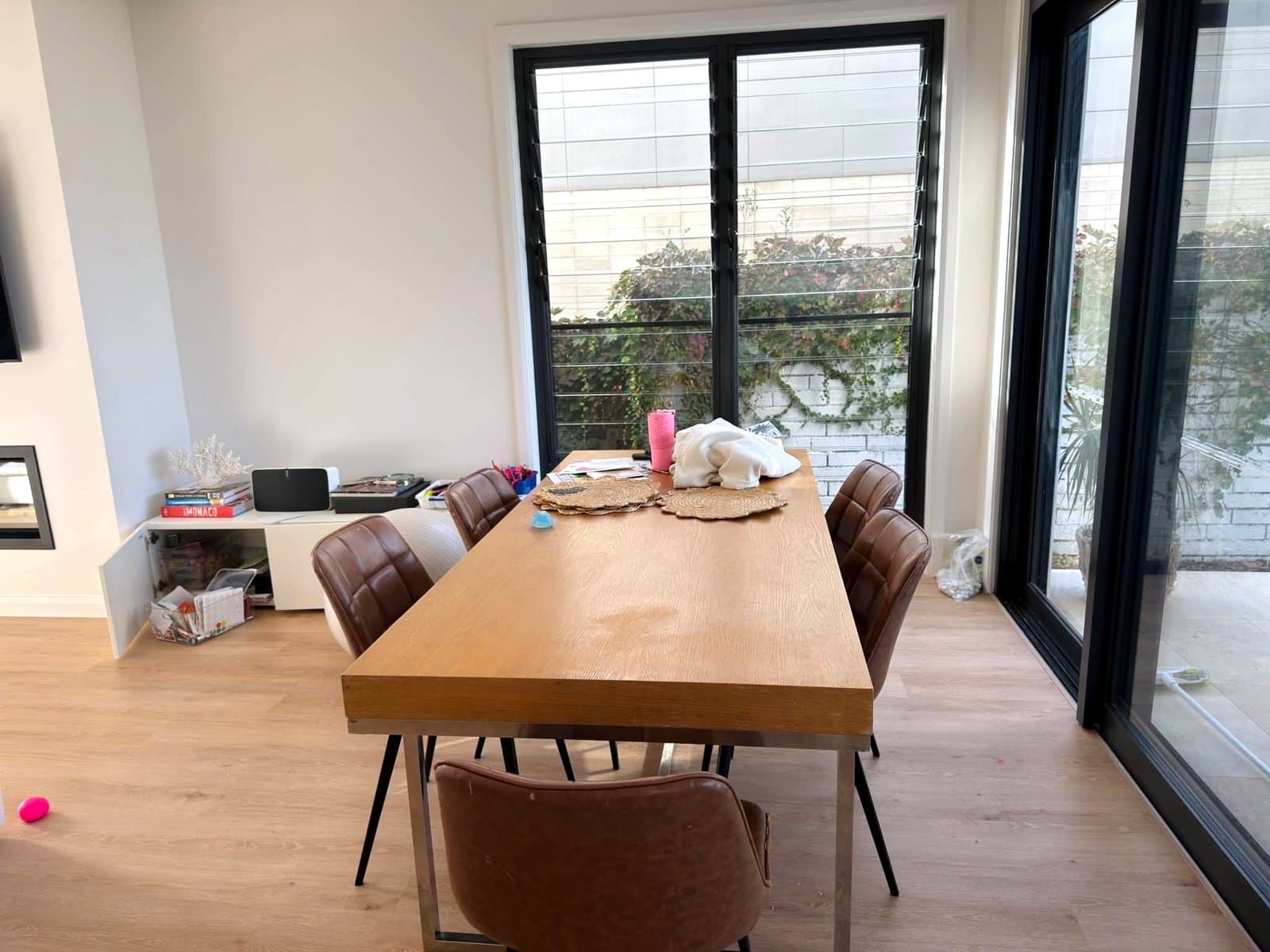 Dining room cleaning result before