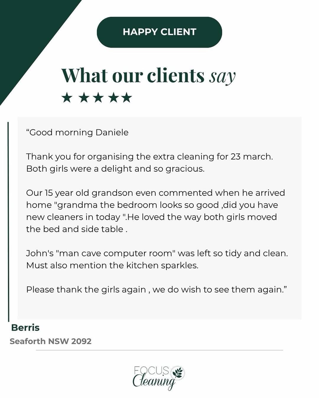 There’s nothing more rewarding than knowing our work is truly felt inside a home 💚 From the moment our team walked in,